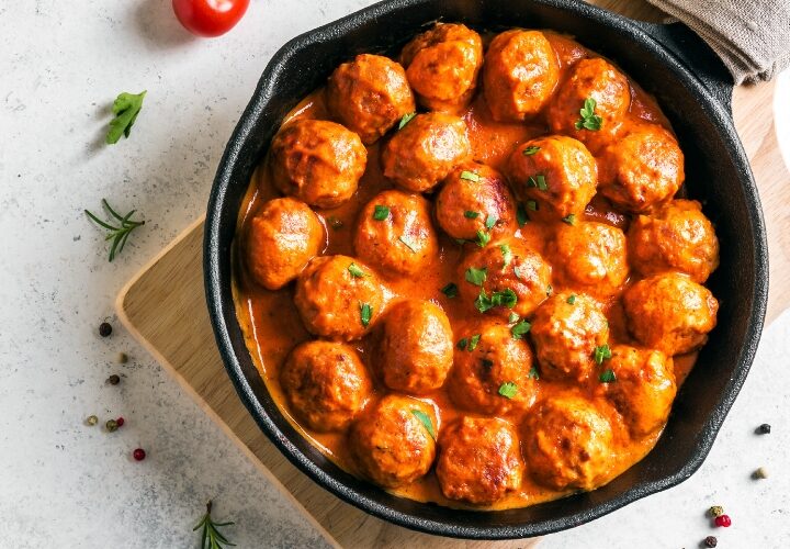 Albóndigas en salsa de zanahoria