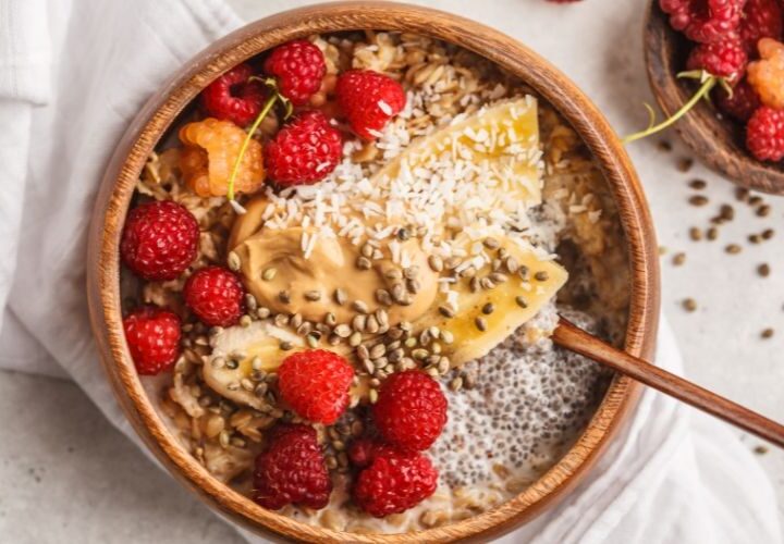 Gachas de pera y canela