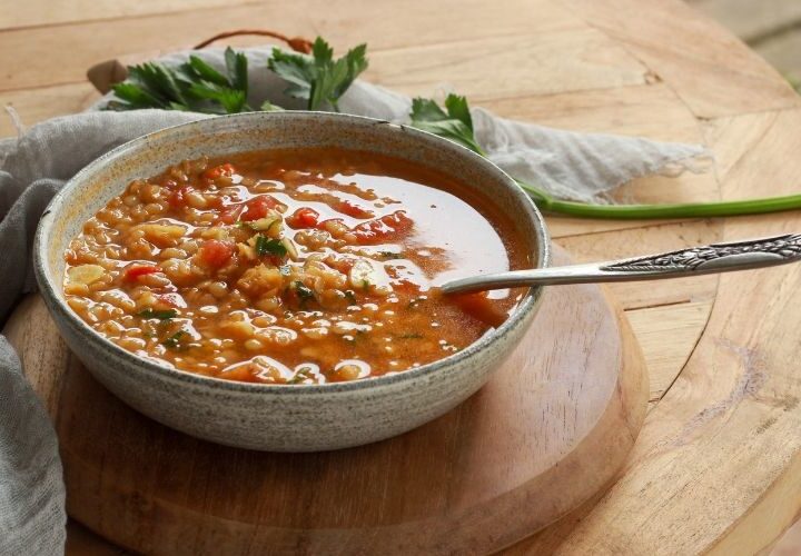 Guiso de lentejas con verduras