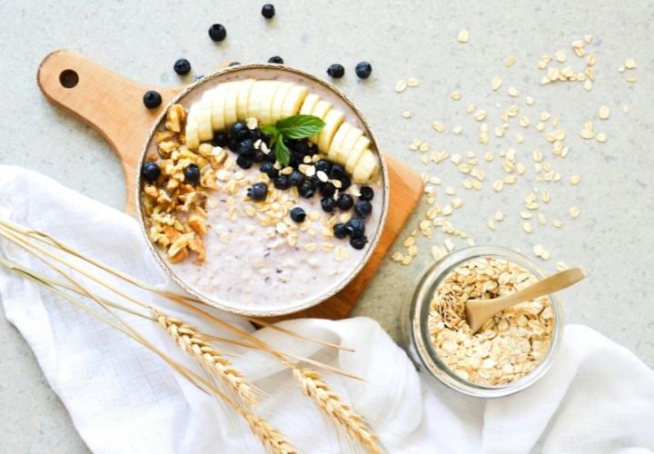 Overnight oats de canela y chocolate