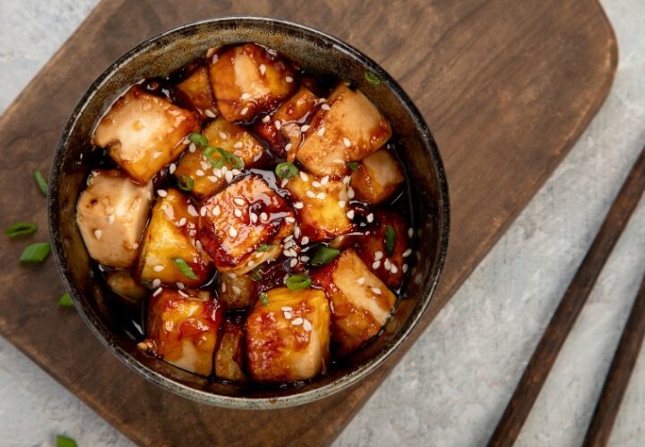 Tofu marinado