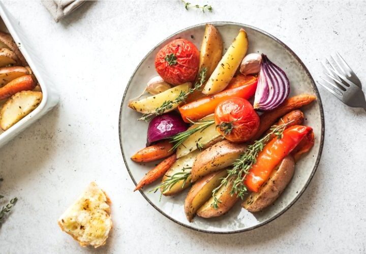 Verduras al horno especiadas