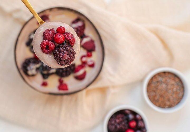 Yogur de frutos rojos